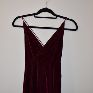 Burgundy Velvet dress